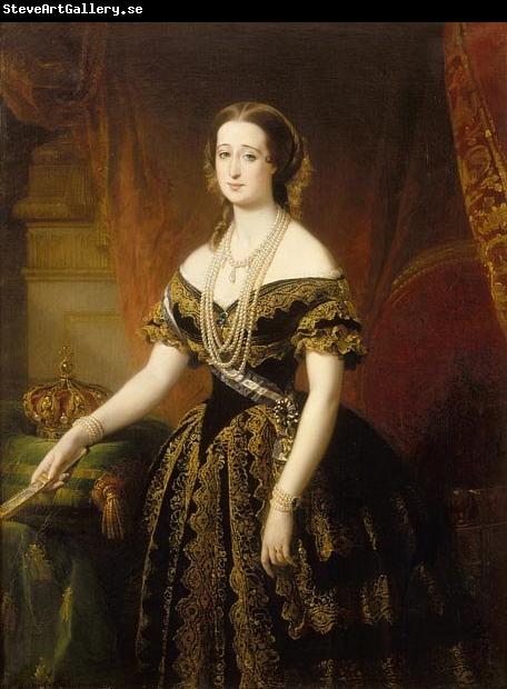 Louis-Edouard Dubufe Portrait of Eugenie de Montijo